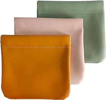 araa pava cosmetic bag pocket cosmetic bag for women girls self closing makeup pouch cute mini makeup bag waterproof portable small makeup bag for purse travel storage bag (multicolor) (3 pcs)