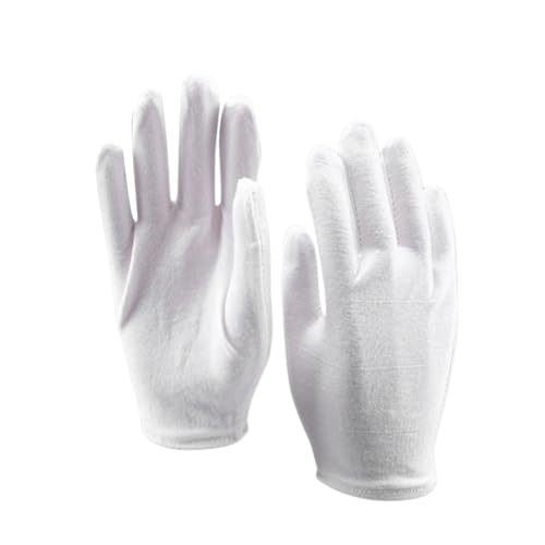 IWOWHERO Cotton Gloves for Dry Hands 36pcs/18 Pairs Large Size Protective Moisturizing Gloves for Spa Hand Care