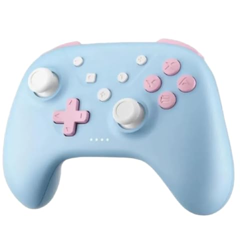 LumingLightワイヤレスコントローラー スイッチ Bluetooth 体性感覚 PC コンピューター Steam ゲームコントローラー (ブルー)