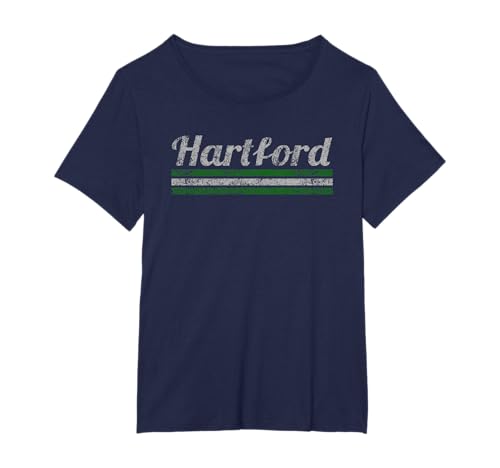 Hartford Connecticut Retro Vintage Weathered Throwback T-Shirt