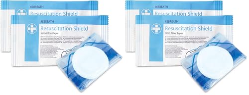 Image of Reliance Medical - Rebreath Mounth to Mounth Shield with Filter Paper, for Personal Protection from Contact and Infections During CPR Resuscitation - (Pack of 20)