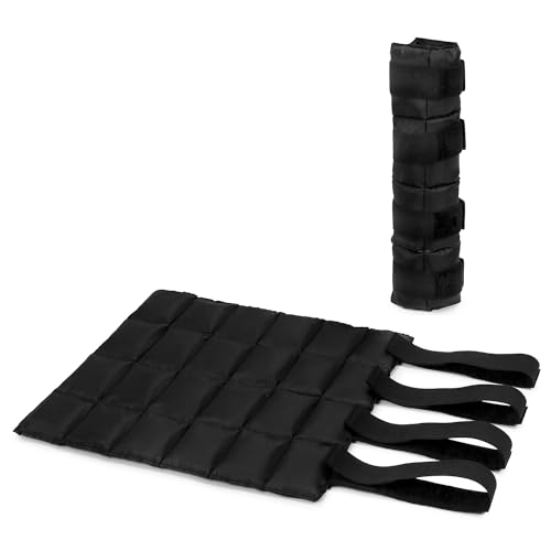 Image of QWORK Horse Ice Leg Wraps - Reusable Gel Ice Pack Therapy Set of 2 - for Horses Injuries, Swelling, Arthritis, Black
