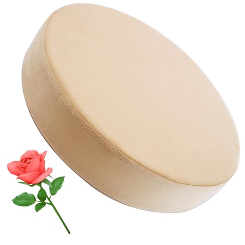 HYGPP 13/15/17/19 inch Round Seat Chair Stool Cushion Pad Foam Cushion Anti Slip Soft and Comfortable Office Round Cushion, Washable(A21,19x2in)