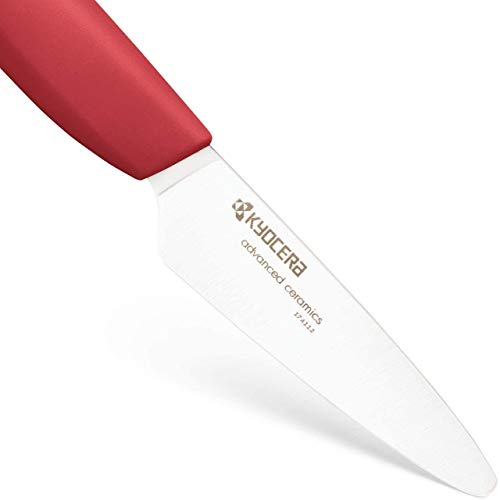 Kyocera Ceramic Knife And Peeler, 4.5", Red #TOP1