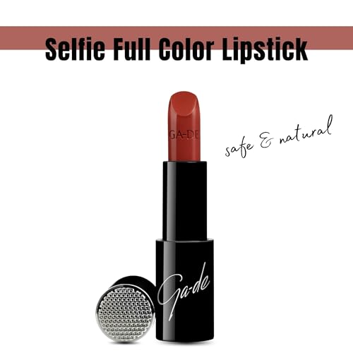 Image of GA-DE Selfie Full Color Lipstick, 869 - Long Lasting High Pigment Lipstick with Argan Oil - Creamy Radiant Shine and Hydrating Benefits - 0.14 oz