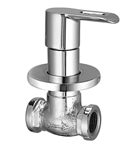 Image of Player Bathroom Fittings Con.Stop Cock 15mm Tap for Bathroom (Silver) PP36