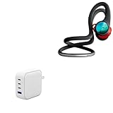 BoxWave Charger Compatible with Plantronics BackBeat Fit 2100 - PD miniCube (100W), 100W 3 PD Port Wall Charger International - Winter White
