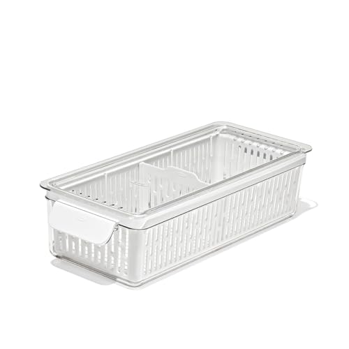 OXO Good Grips Produce Saver Long Bin, White, 38.4 x 15.2 x 9.7 cm
