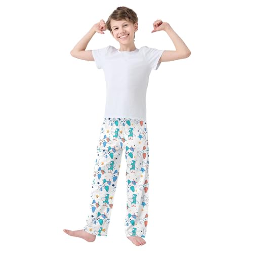 ZZKKO Cute Airplanes Pattern Boys Pants for Kids Jogger Pants with Pockets S-XL2