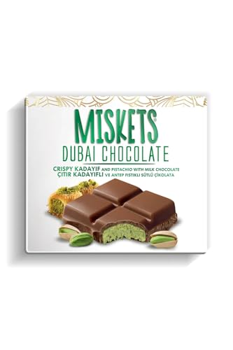 Miskets Chocolat Dubaï, Kadayif croustillant et pistache avec chocolat au