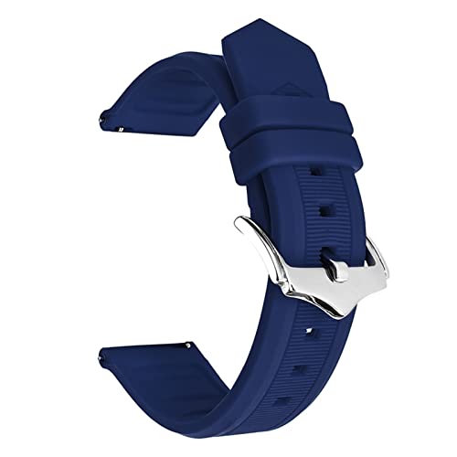Bracelet de montre 16mm silicone bleu résistant pour remplacer votre bracelet