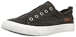 Blowfish Malibu Women's Play Sneaker, Black Smoked Canvas, 7 UK