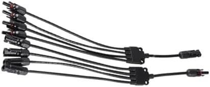 Happyyami 1Pc photovoltaic connectors Solar Power connectors Solar Branch connectors Solar Cable Extension Component Cable Photovoltaic Adapter Cable connectors Components one Point Four