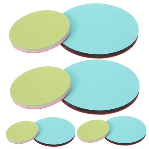 balacoo Bowling Ball Polishing Pads 8pcs Sanding Pads Strong Adhesive Backing for Wet or Dry Sanding