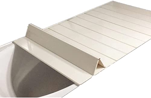 Plateau de baignoire blanc isolant contre la poussière et pliable - 3