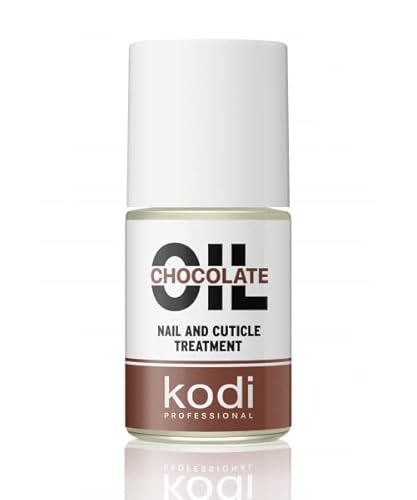 Nail oil KODI Professional, aceite para cutículas rico en vitaminas y nutrientes, hidrata, protege y regenera las cutículas, práctico dosificador - nail cuticle oil (Chocolate, 15ml) Cover
