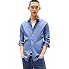 Tommy Jeans Tjm Original Stretch Shirt Dm0dm04405, Camicia Uomo, Grey (Blue Moment), M