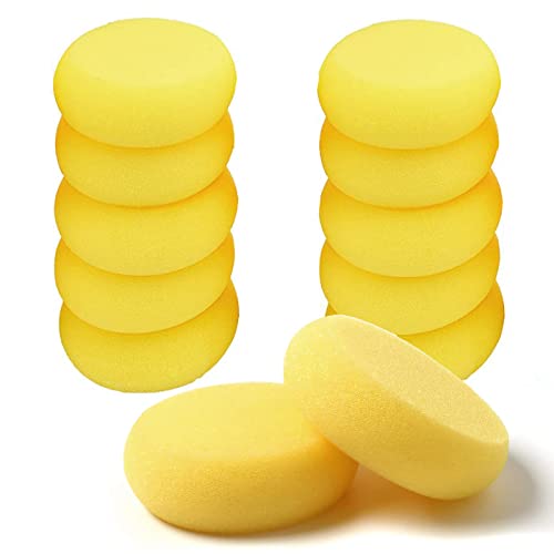 12 Pcs Round Yellow Craft Painting Sponges
