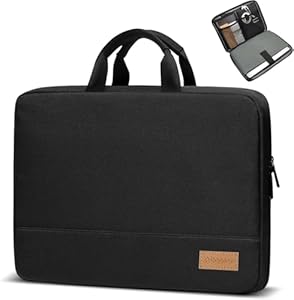 Bagasin Laptop Sleeve Case, 15 15.6 16 inch TSA Laptop Sleeve Water Resistant with 4-layer Protection, Computer Carrying Bag Compatible with MacBook, HP, Dell, Lenovo, Asus Notebook