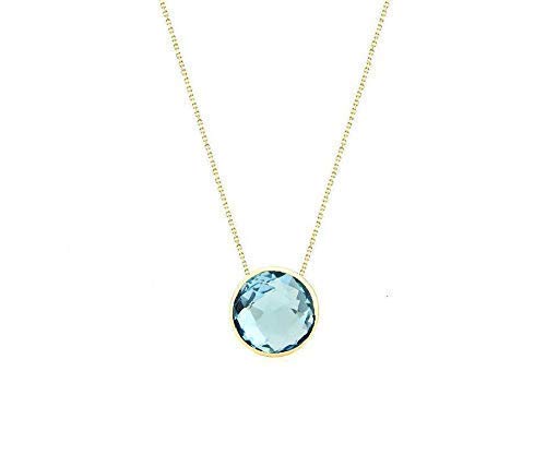 14K Yellow Gold Gemstone Necklace 