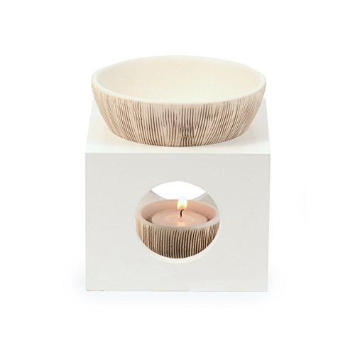 Pajoma Lampada di fragranza, Ceramica, Bianco, 12