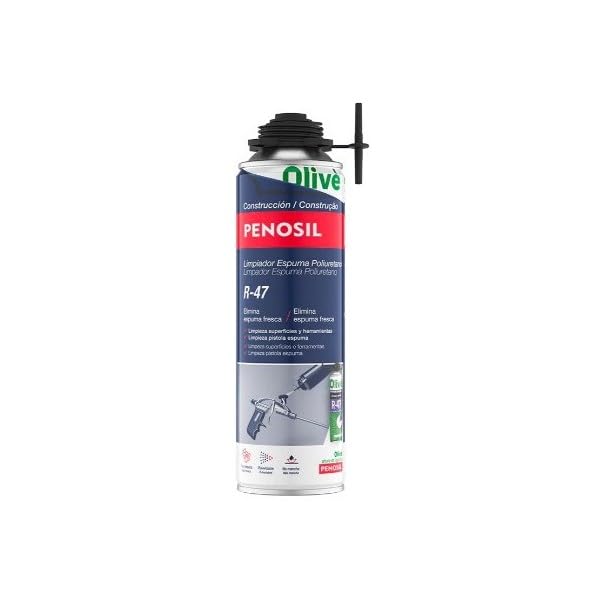 Kit Espuma EasyPega con Cánula 12 Botes de 750ml Gris + Limpiador Penosil + Pistola Penosil (12 Botes EasyPega + Limpiador+pistola)