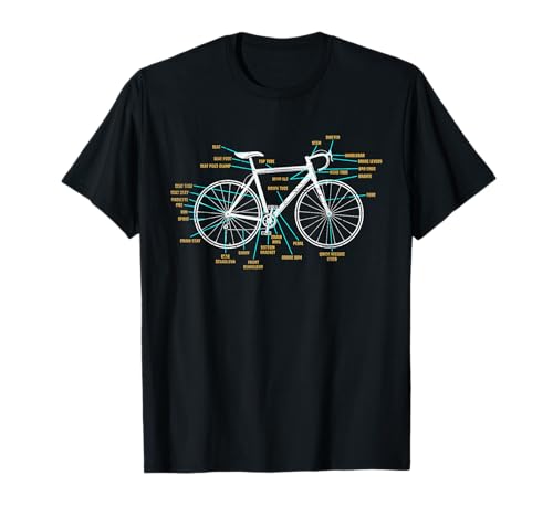 Fahrrad Anatomie Rennrad Radfahren T-Shirt