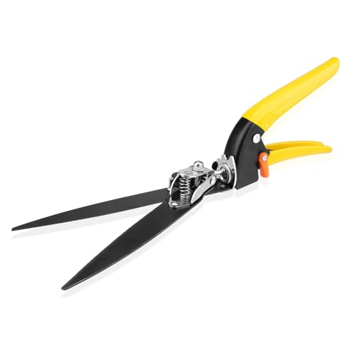 Upgraded Grass Shears Rotatable 180°, Grass Trimming Shears, Hand Grass Clippers, Gardening...