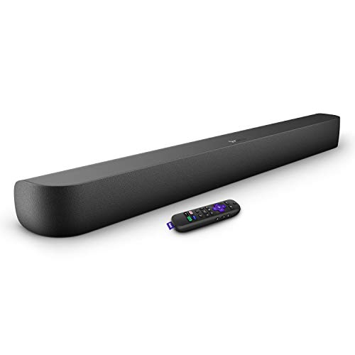 Roku Streambar Pro & Wireless Speakers | 4K HDR Streaming Device & Cinematic Soundbar All in One, Two Wireless TV Speakers, Enhanced Roku Voice Remote, Free & Live TV