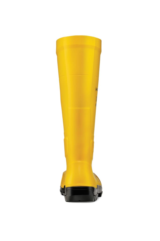 DUNLOP JobGuard S5 – Bottes de travail pour hommes et femmes - Bottes de sécurité – Imperméable - Embout en acier - Antidérapant SRC - Résistant aux produits chimiques – Jaune – Pointures 35 à 50