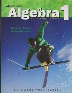 NY Algebra 1 Common Core 0789189135 Book Cover