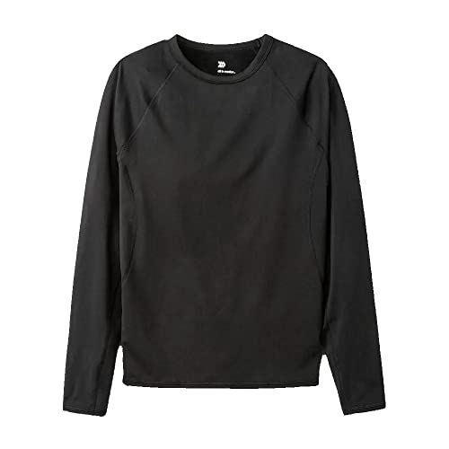 All in Motion Men's Long Sleeve Midweight Thermal Undershirt - (US, Alpha, XX-Large, Regular, Regular, Black)