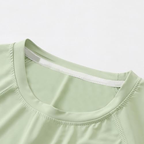 Girls Boys Summer T-Shirts Short Sleeve Kids Ice Silk Breathable Workout Running Tops Casual Quick Dry Athletic Tops4