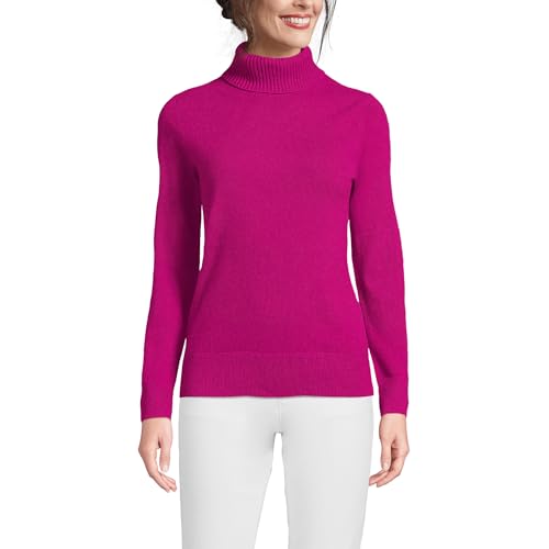 Image of Lands' End Women's Cashmere Turtleneck Sweater