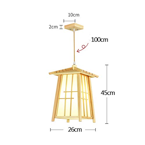 Lustre E27 en bois massif noble et acrylique de haute qualité