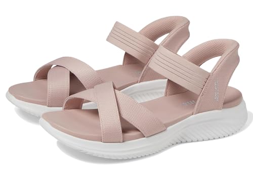 Skechers Ultra Flex 3.0-Never Netter - Sandalias sin cordones para mujer, Rosa (Blush), 38.5 EU