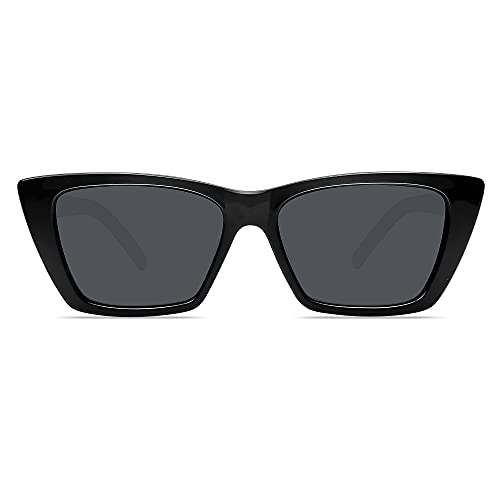 WOWSUN Narrow Small Vintage Polarized Cat Eye Sunglasses for Women4