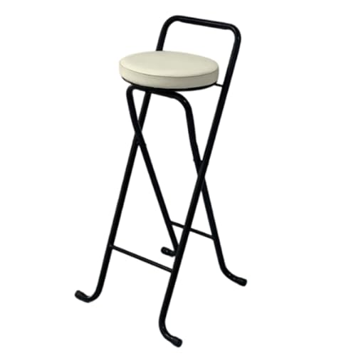 JFGCTYHXY Taburete Plegable, Sillas de Altura mostrador, sin Montaje, ahorran Espacio, compactas, for el hogar, la Oficina, Tiendas, Viajes y Cocina(White a)