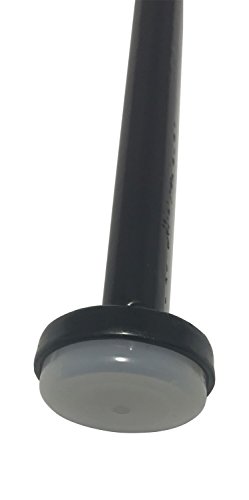 Project Patio 1-1/2" Wrought Iron Outdoor Patio Furniture Glides Inserts Feet End Cap Protectors for Tables and Chairs (16-Pack) - Instructions Provided