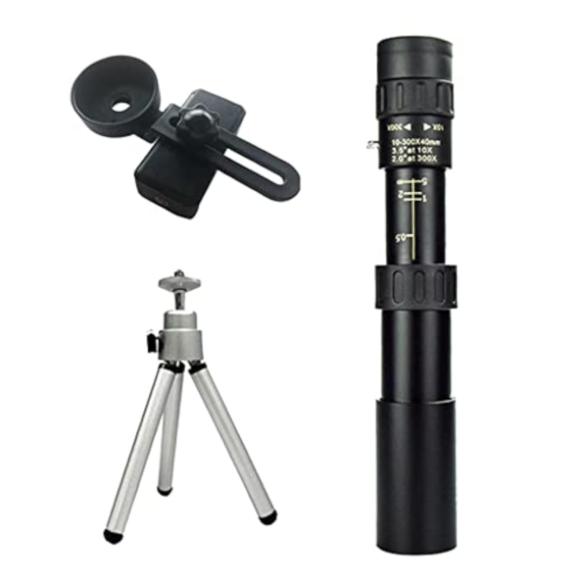 4K 10-300X40mm Zoom Monocular Telescope with Tripod
