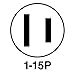 Legrand Pass & Seymour SA440BKCC10 Residential Non Polarized Plug 15-Amp 125-volt Straight Blade, Black (1 Count)