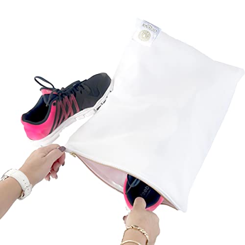 Waterproof Antimicrobial Wet Swimsuit And Dirty Laundry Clothes Bag Inhibits Bacteria Prevents Odor & Leakage In Travel Luggage 14 X 17.5 Inch Made In Usa #TOP3