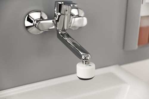 Legionellenfilter für Waschbecken SAFETY TAP | sofortiger Legionellenschutz, Rückhalt 99,99999%, entwickelt in der Medizintechnik von Aqua Free, einfache Installation (Komplettset neo lean)