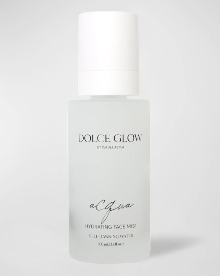 DOLCE GLOW Acqua Hydrating Face Mist Self Tanning Water 3.4 Fl. Oz