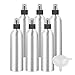 ZEOABSY 6 Pièces Portable Vide 250 ml Pulvérisateur en Aluminium Flacon Bouteille Vaporisateur avec Pompe Noire pour l'eau l'alcool Parfum Cosmétique Voyage Rechargeable, Entonnoir