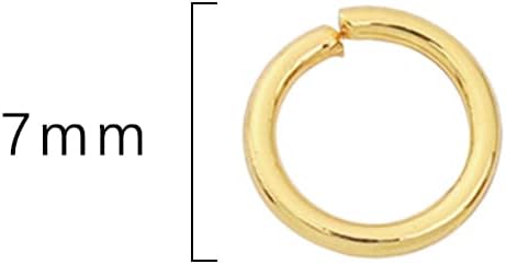 14K Gold Plated Jump Rings Non Tarnish 7mm 300pcs for Jewelry Making Findings - Image 2