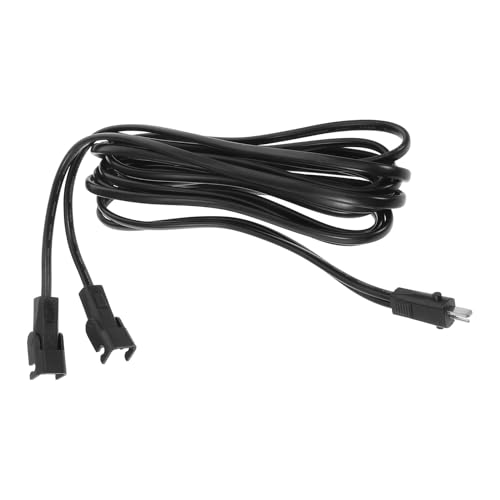 Cable Divisor de 2 Pines para Sillón Reclinable de 2 Metros Negro Conector de Plástico 2