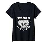 Photo Gallery donna vegas sposo squad las vegas matrimonio maglietta con collo a v Photo Gallery donna vegas sposo squad las vegas matrimonio maglietta con collo a v