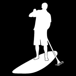 12x16.6 cm Pegatina para Coche con Tema de Tabla de Paddle Surf Creativa Vinilo para Moto, Bicicleta, Portátil, Nevera, Teléfono Móvil, Casco