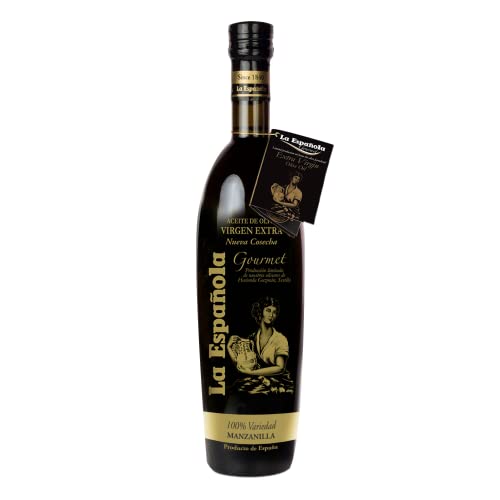 LA ESPAÑOLA GOURMET Extra Virgin Olive Oil Manzanilla Variety 500 ml - Cold Pressed Olive Oil